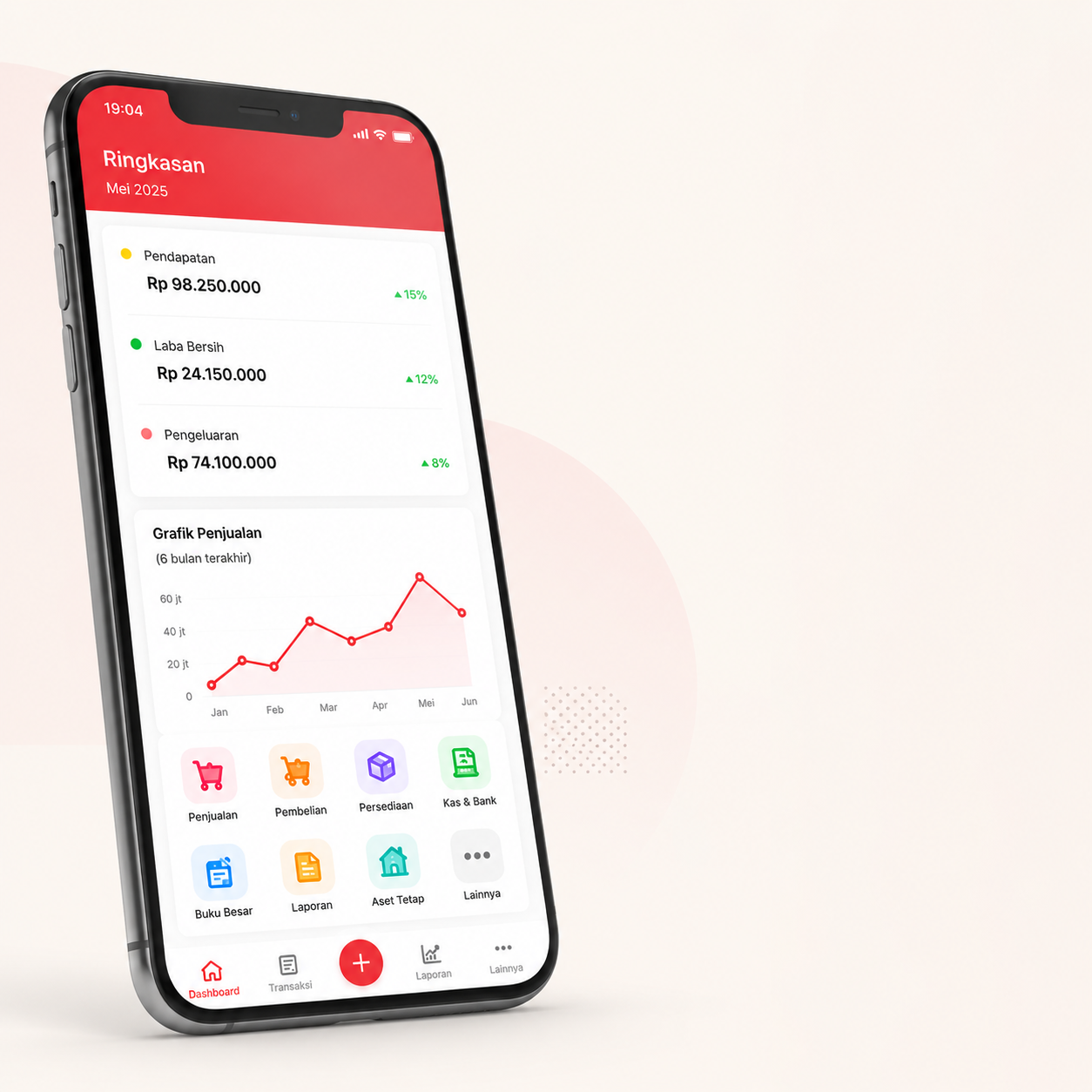 Accurate Online Dashboard Mockup